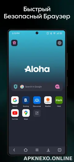 Aloha Браузер скриншот 1